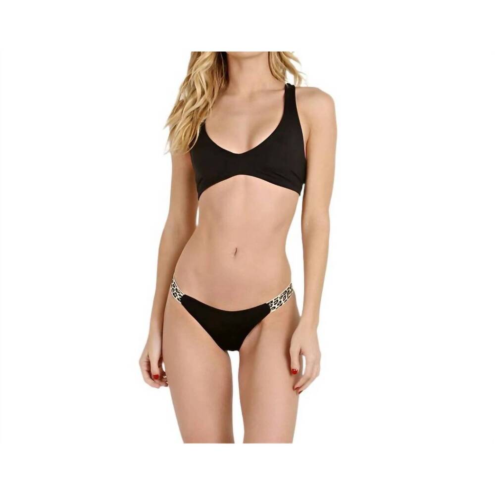 NEW L*SPACE you animal nomad itsy bikini bottom in black
